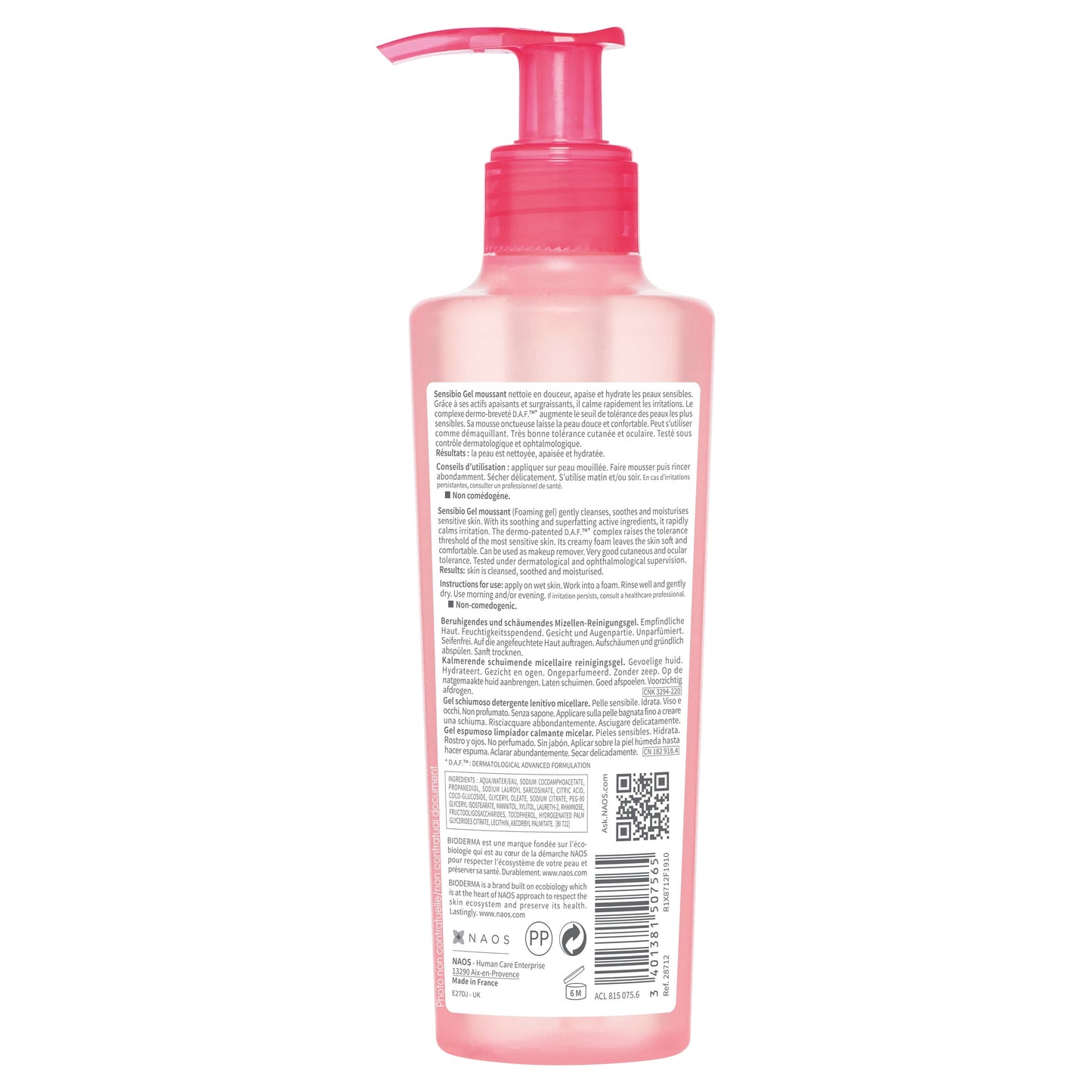 Bioderma Sensibio Gel Moussant Soothing Foaming Cleanser 200ml