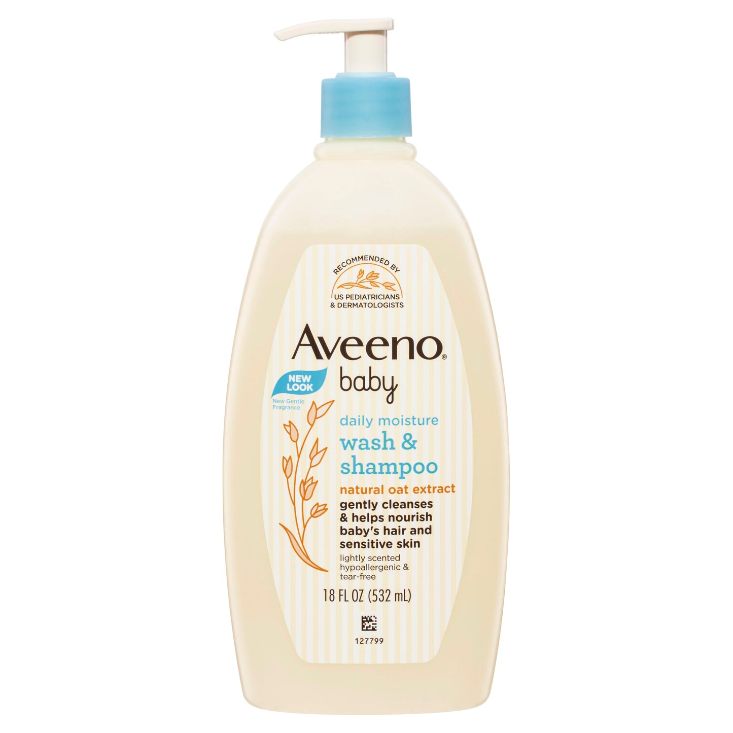 Aveeno Baby Daily Moisture Lightly Scented Wash & Shampoo 532ml