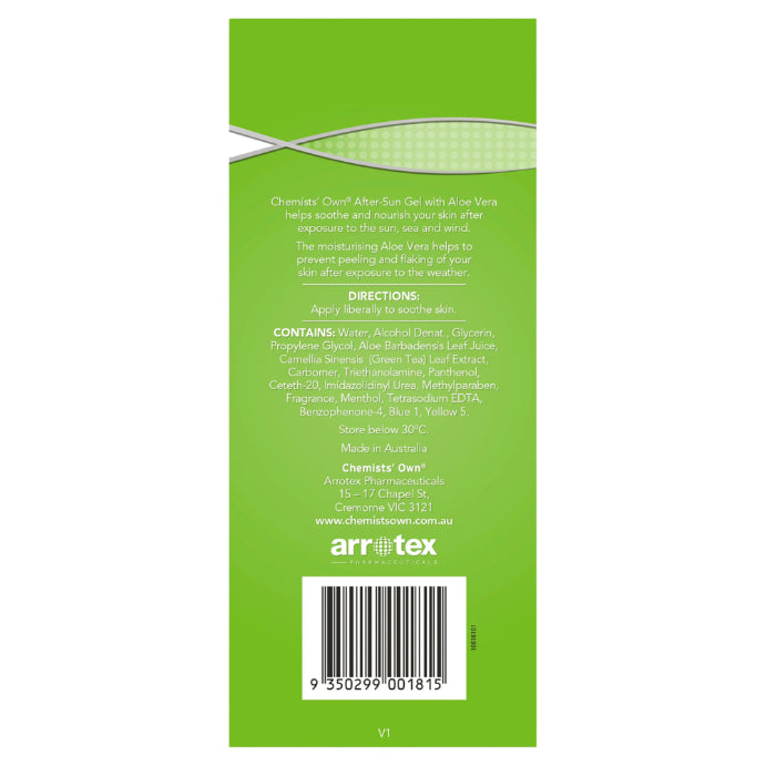 Chemists' Own After Sun Gel With Aloe Vera 125g