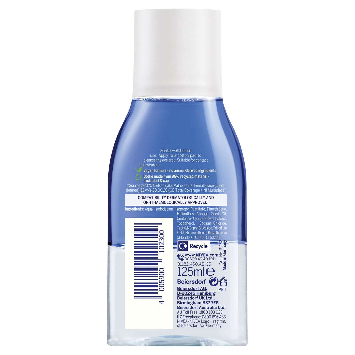 Nivea Daily Essentials Double Effect Eye Makeup Remover 125ml