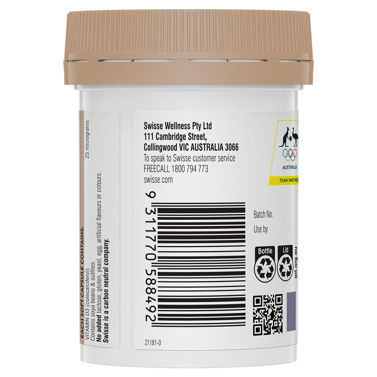 Swisse Ultiboost Vitamin D 60 Capsules