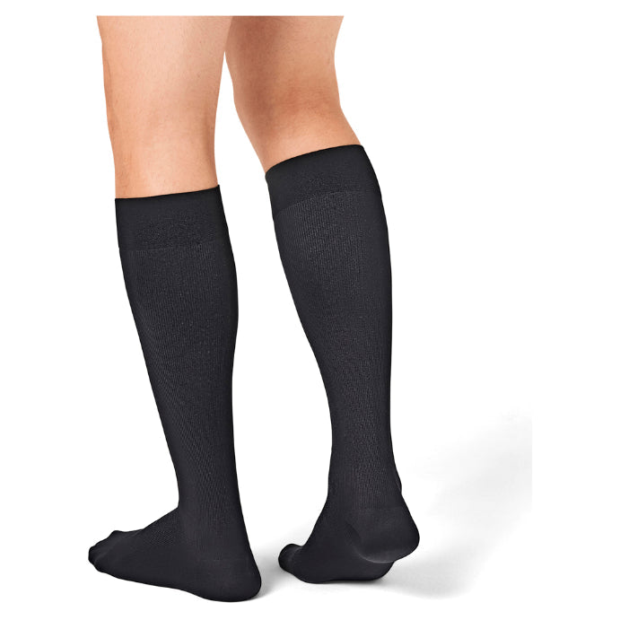 Jobst for Men Casual Cl1 15-20 Phlebology Knee High Ct Sock 15-20 Black Large 1 Pair