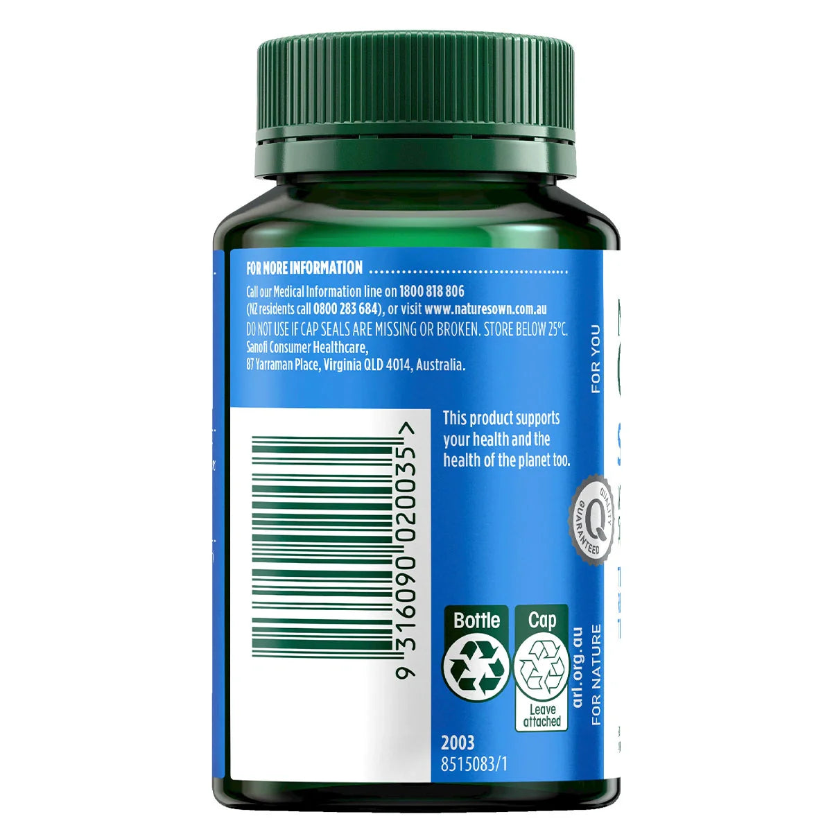Nature’s Own Slippery Elm 400mg 60 Capsules