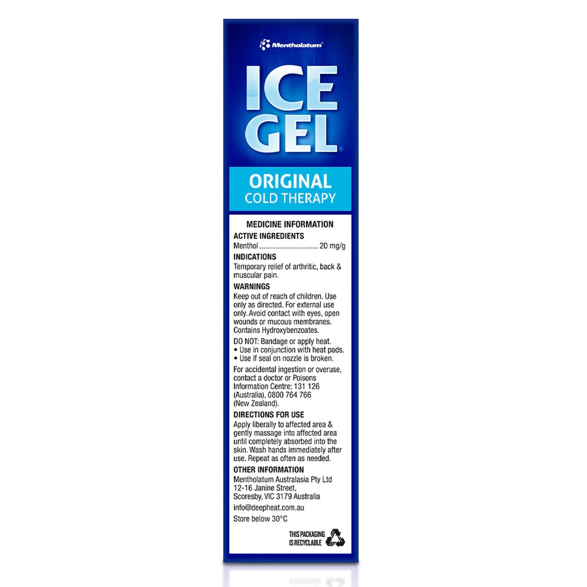 Mentholatum Ice Gel 100g