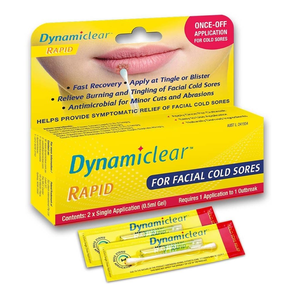 Dynamiclear Rapid Cold Sore Treatment 2 Pack