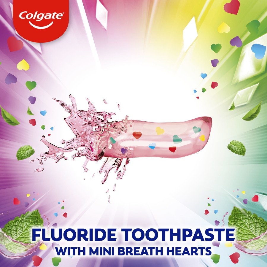 Colgate Max Fresh Toothpaste Rainbow Fresh With Mini Breath Hearts 100g