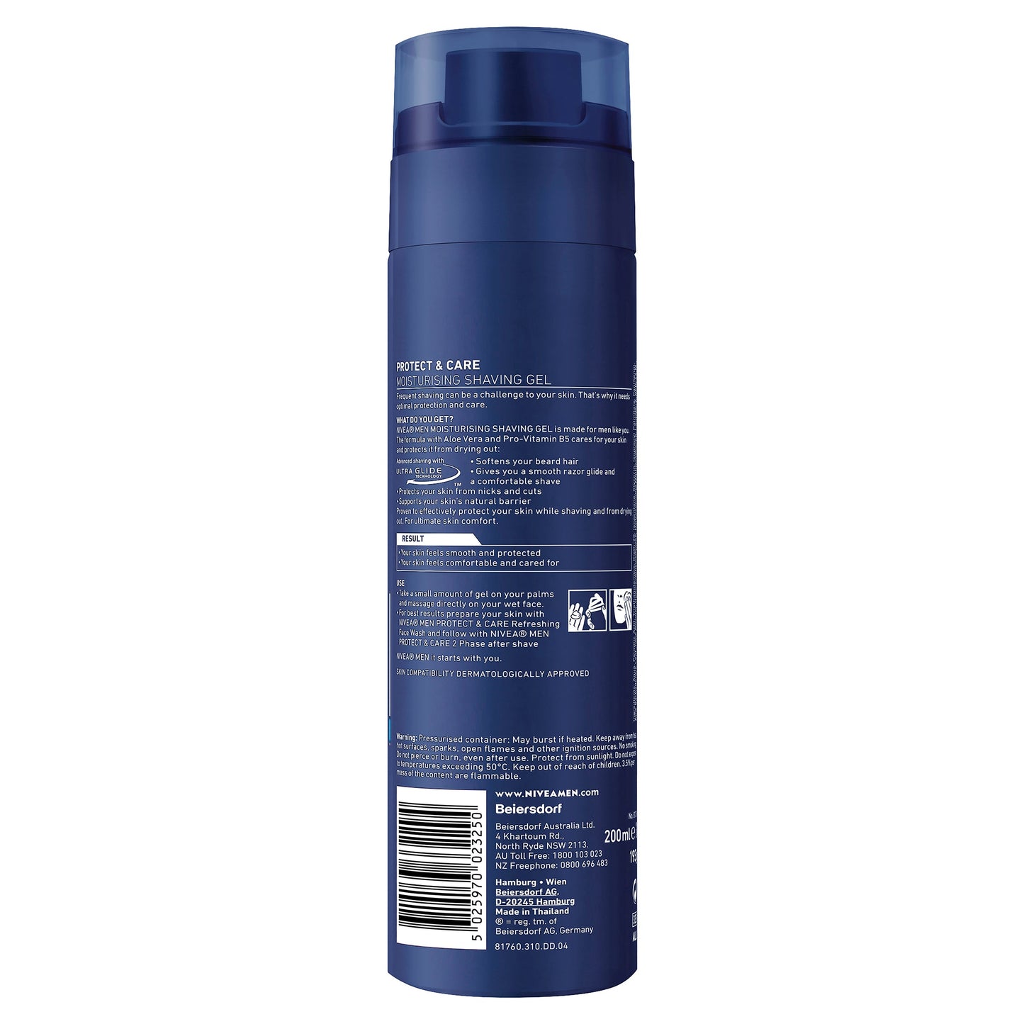 NIVEA MEN SHAVING GEL MOISTURISING 200ML