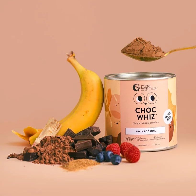 Nutra Organics Organic Choc Whiz (Brain Boosting & Gut Loving) 125g