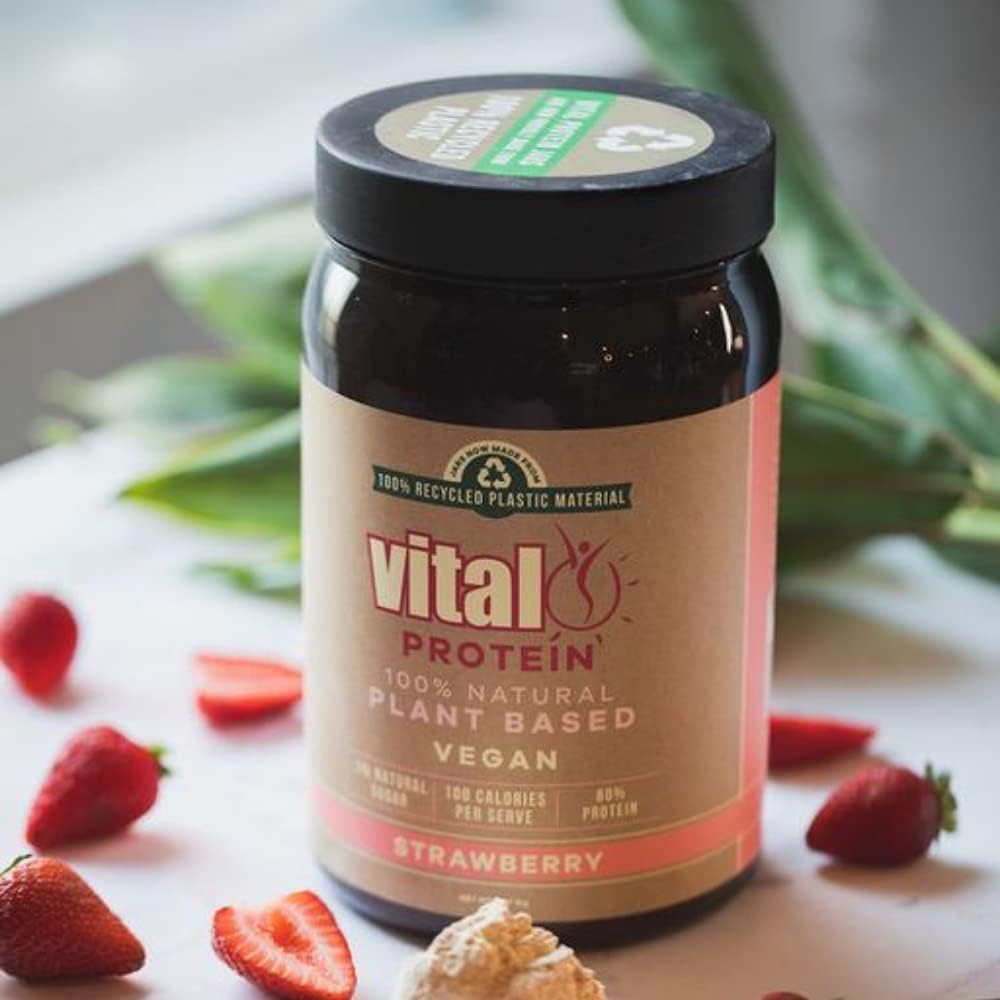 Martin & Pleasance Vital Protein 100% Natural Plant Based (Pea Protein Isolate) Strawberry 1kg