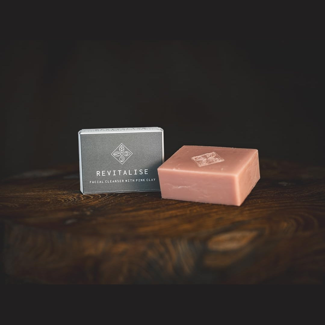 Base (Soap With Impact) Bar Revitalise Facial Cleanser with Pink Clay (Boxed) 120g