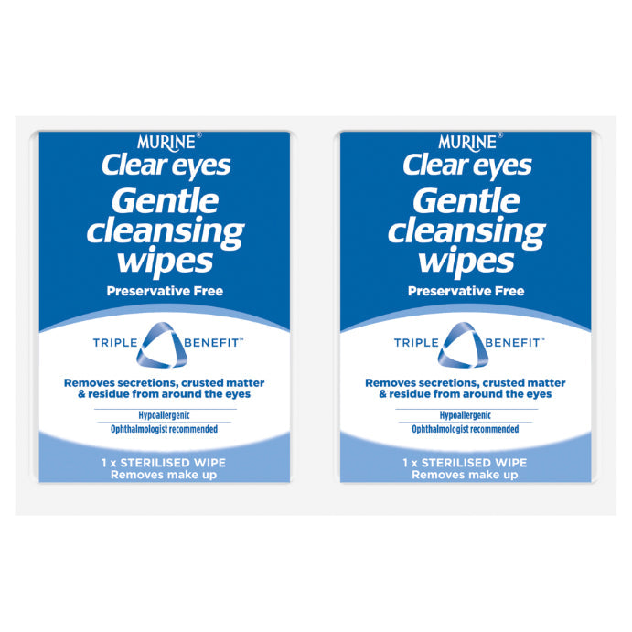 Murine Clear Eyes Gentle Cleansing Wipes 30 Pack
