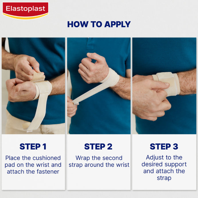 Elastoplast Sport Wrist Support Adjustable Beige 1 Each