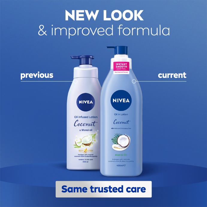Nivea Oil Infused Coconut and Monoi Oil Body Lotion 400ml