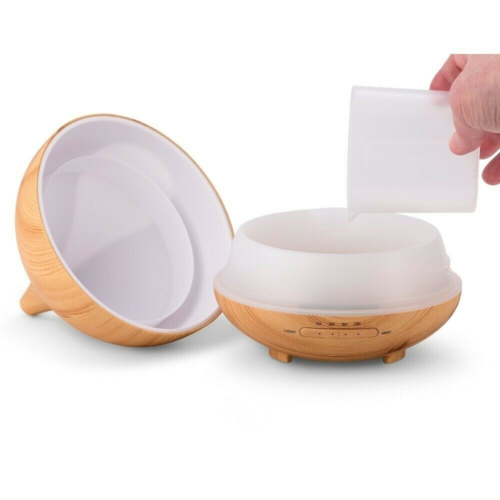 Aromamist Ultrasonic Mist Diffuser Woodgrain Beech