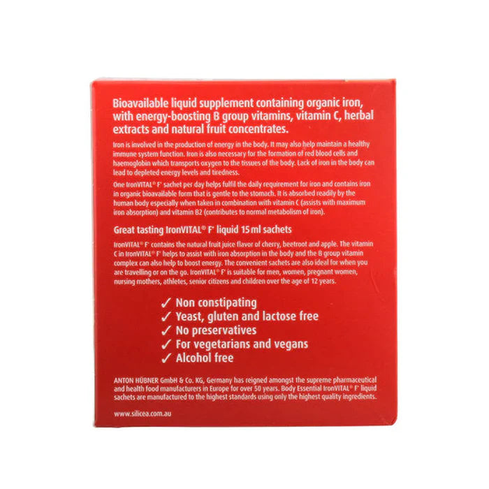 Body Essential Iron Vital F+ Liquid Sachets