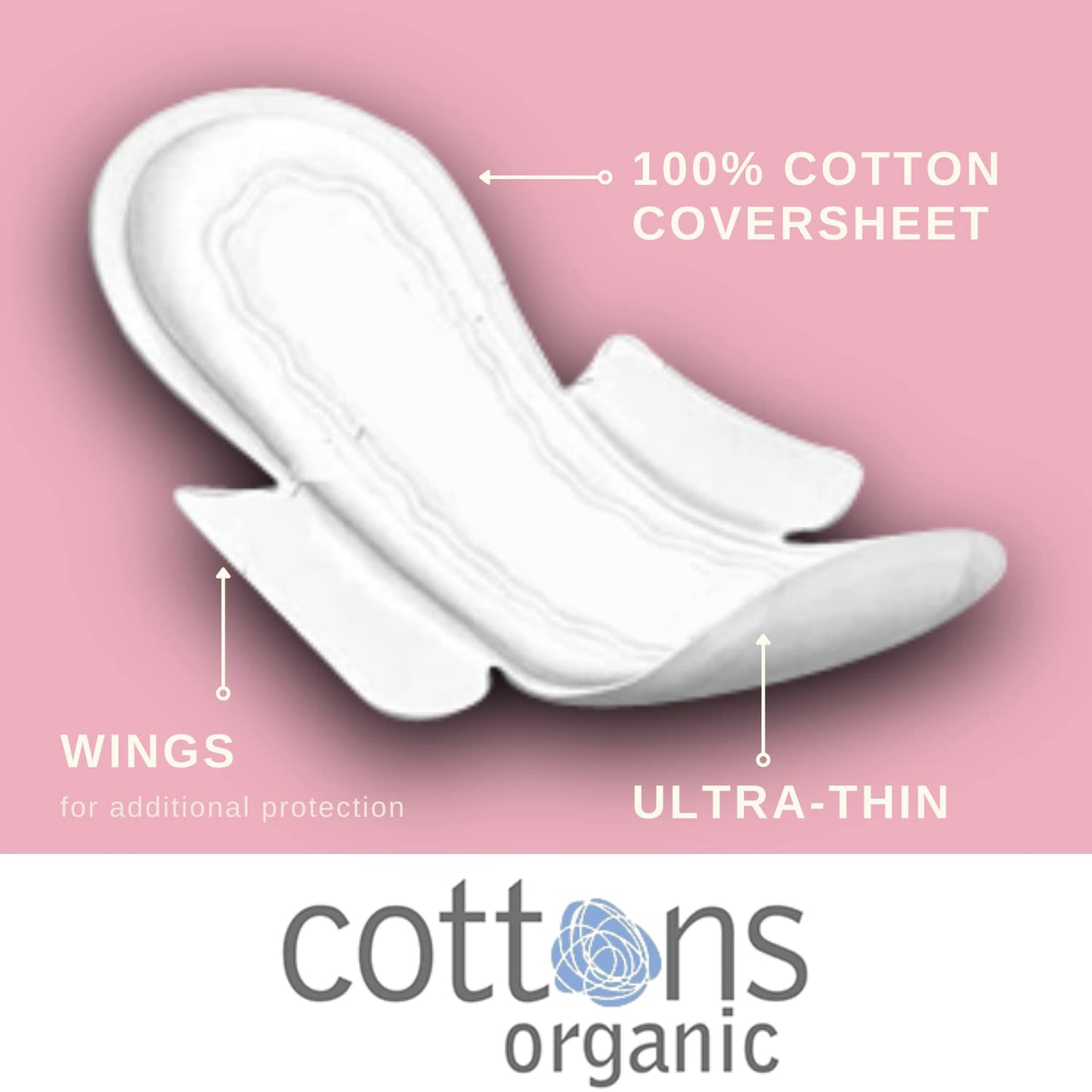 Cottons Ultrathin Pads with Wings Super 12 Pack