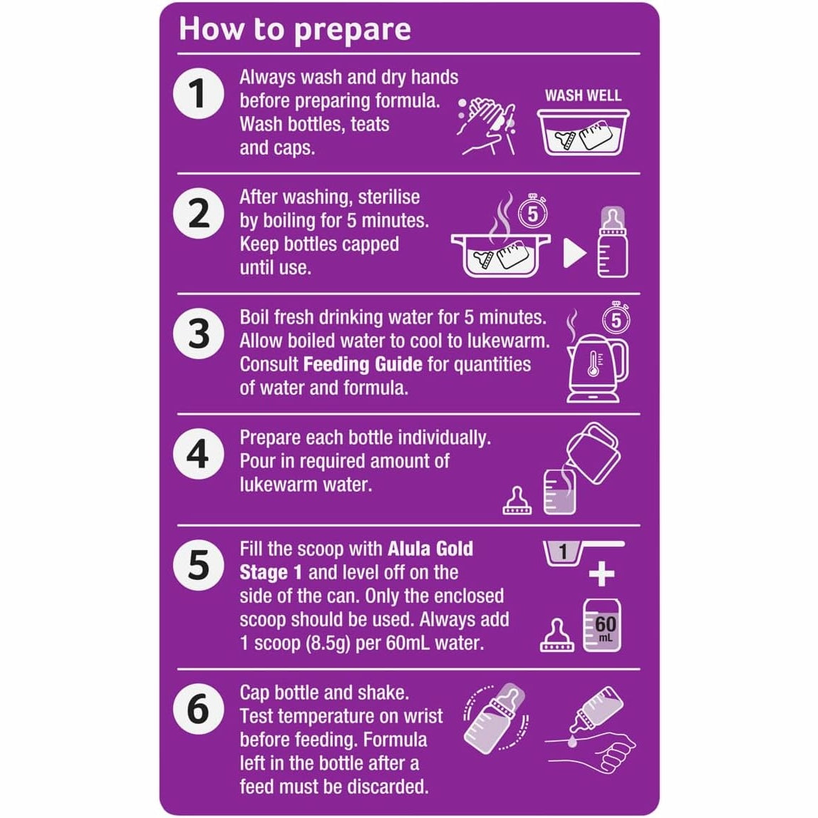Alula Gold Stage 1 Newborn Premium Infant Formula 0-6 Months 900g