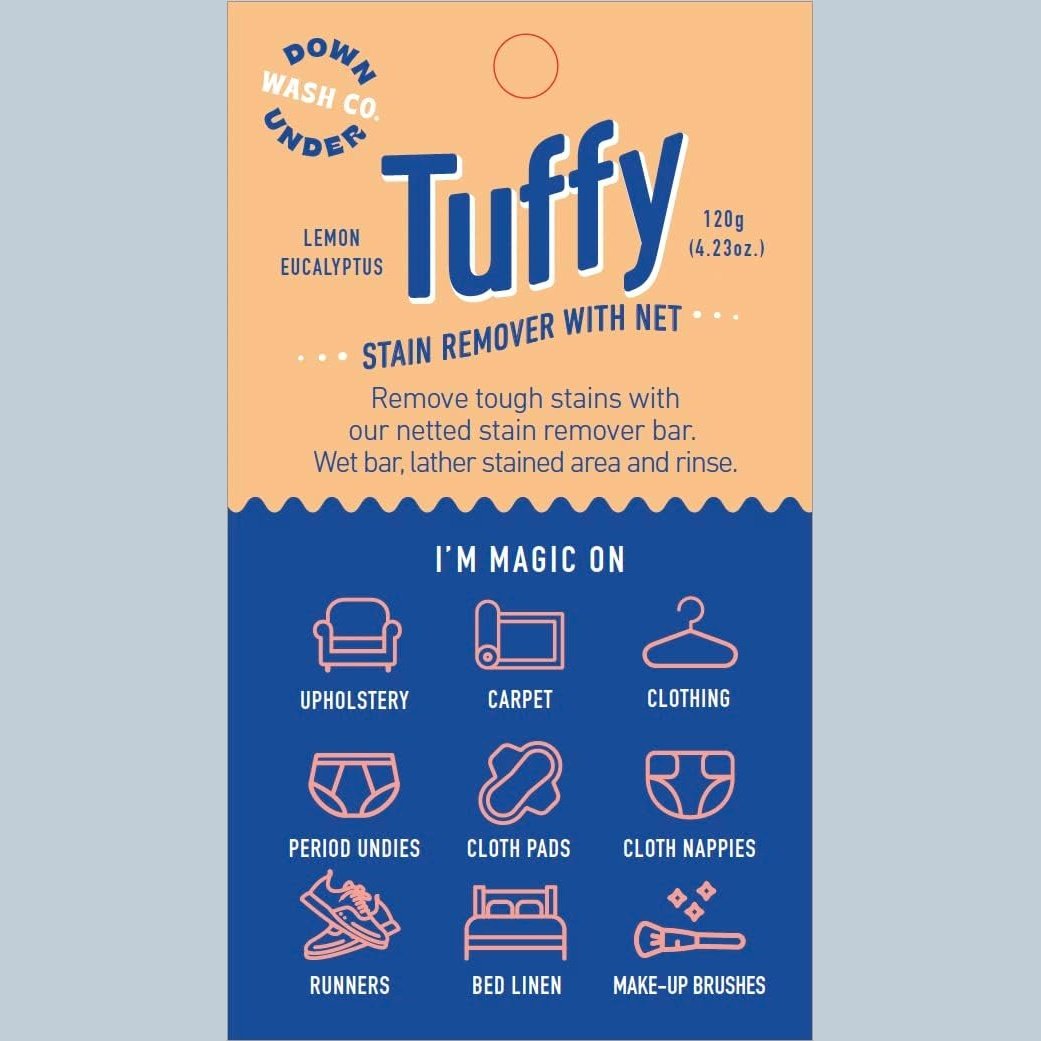 Tuffy Downunder Wash Co. Tuffy Stain Remover with Net Lemon Eucalyptus 120g