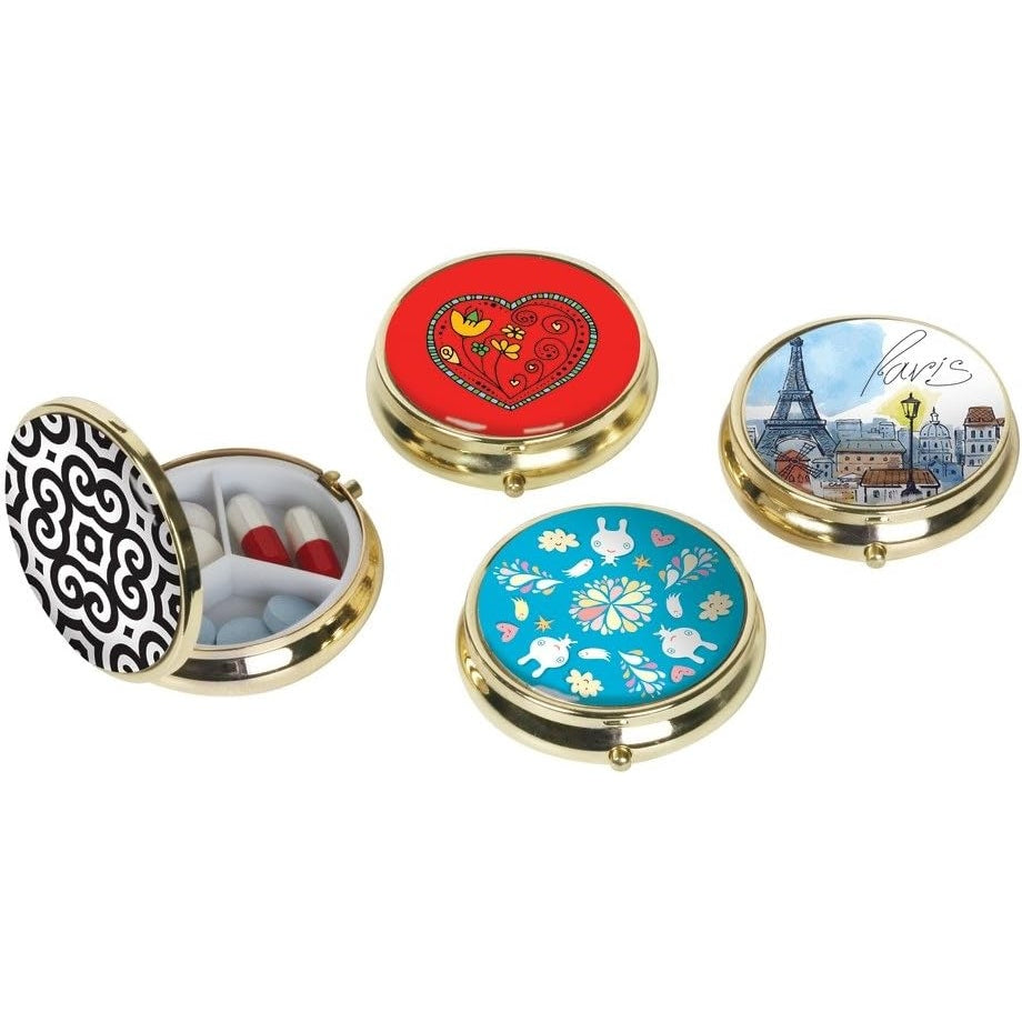 Ezy Dose Round Fashion Pill Case