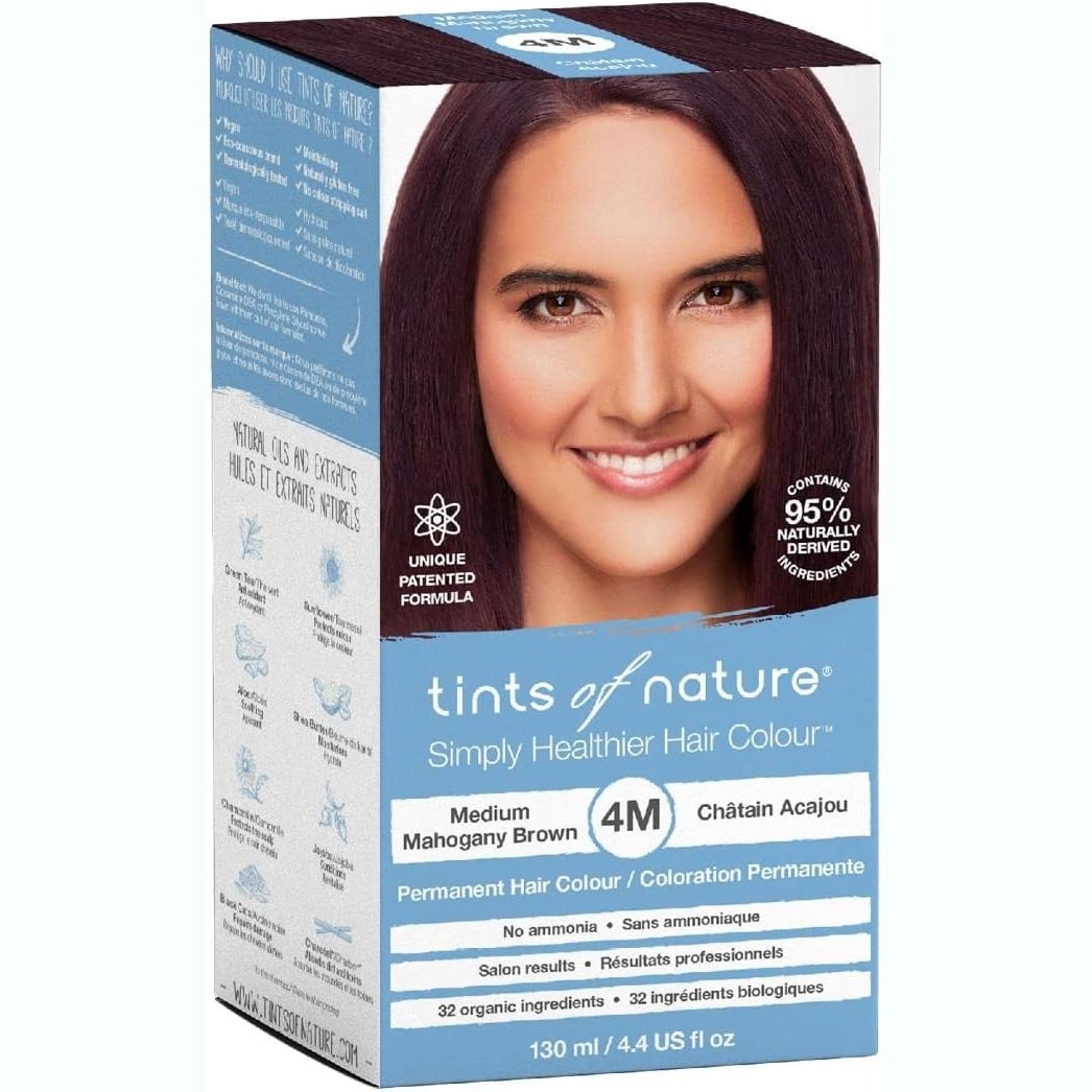 Tints of Nature Permanent Hair Colour 4M (Medium Mahogany Brown)