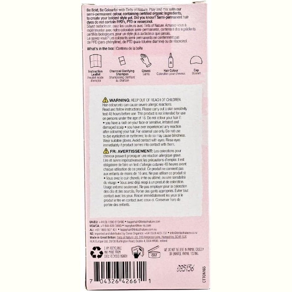 Tints of Nature Bold Colours (Semi-Permanent Hair Colour) Pink 70ml