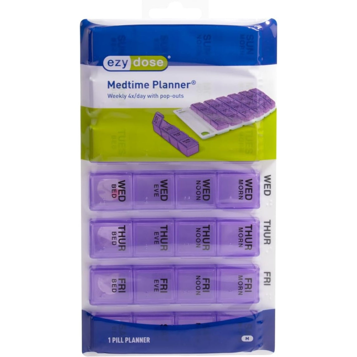 Ezy Dose 1 Day at a Time Pill Case (Assorted Colours)