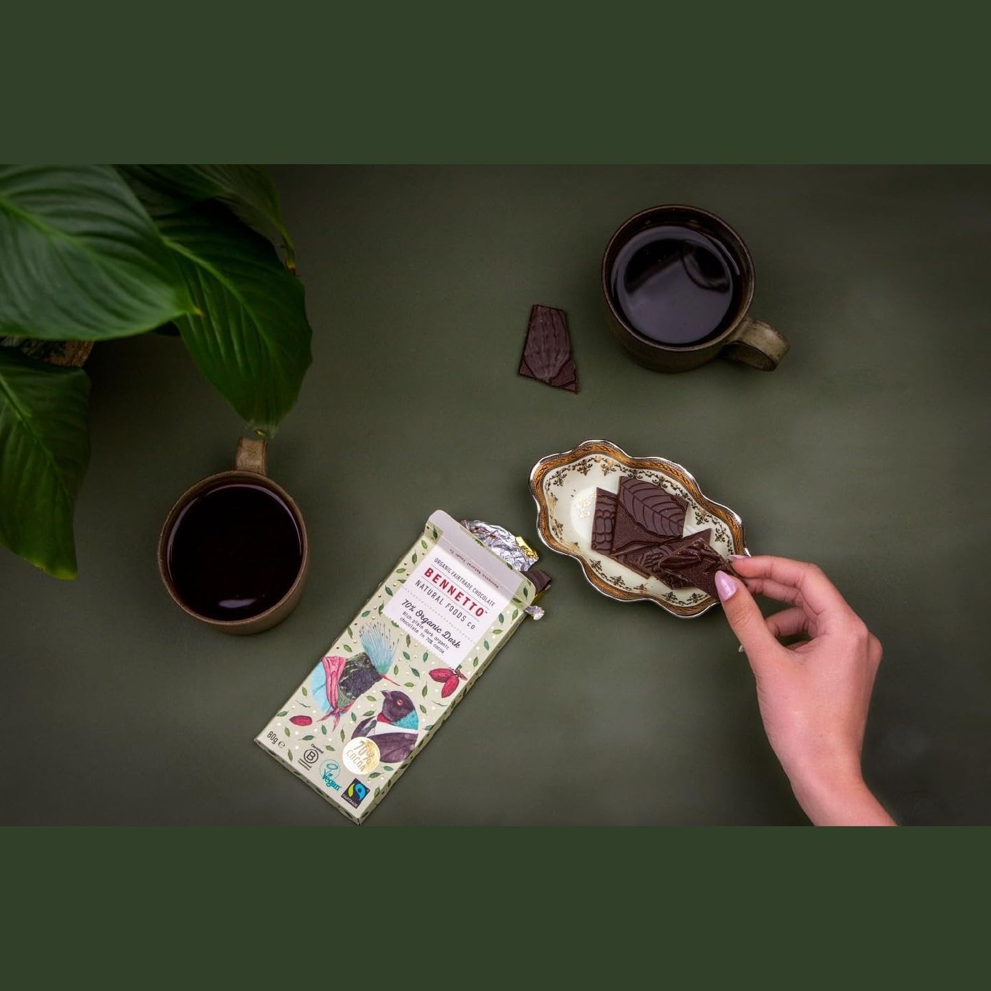 Bennetto Organic Dark Chocolate 70% Organic Dark 12x80g
