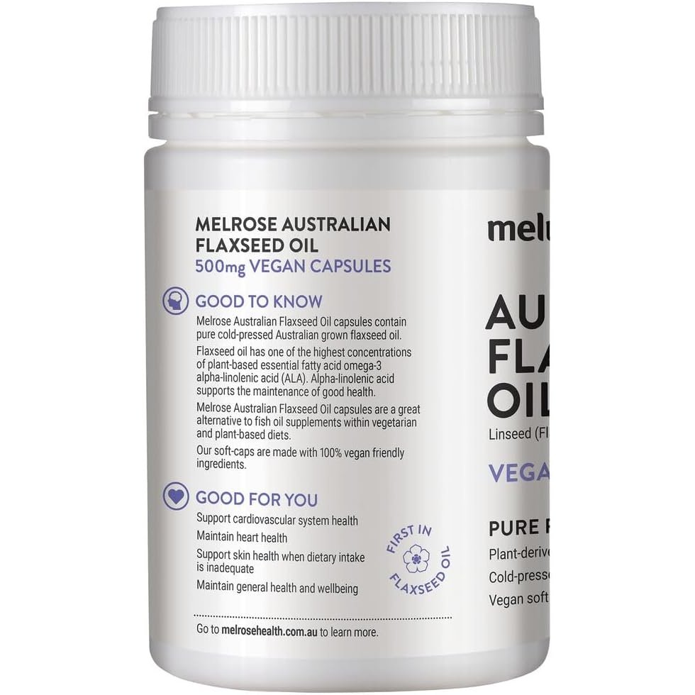 Melrose Australian Flaxseed Oil Vegan Capsules 240vc