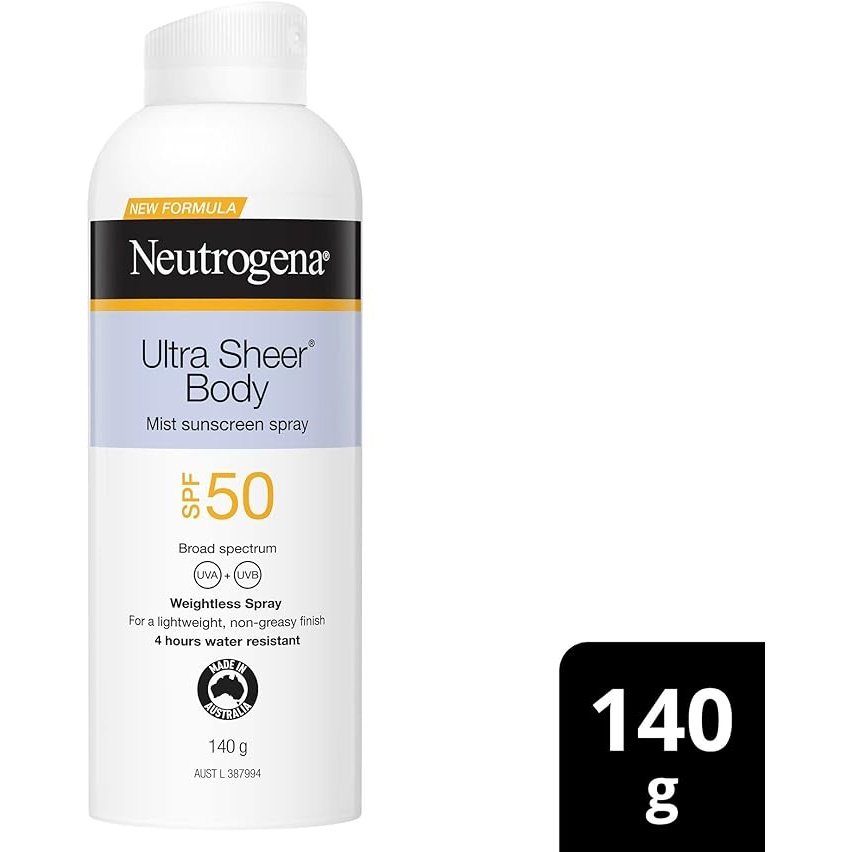 Neutrogena Ultra Sheer Body Mist Sunscreen SPF 50 140g