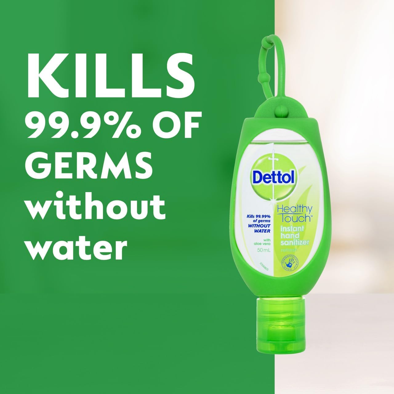 Dettol Instant Hand Sanitiser Refresh Green Clip 50ml