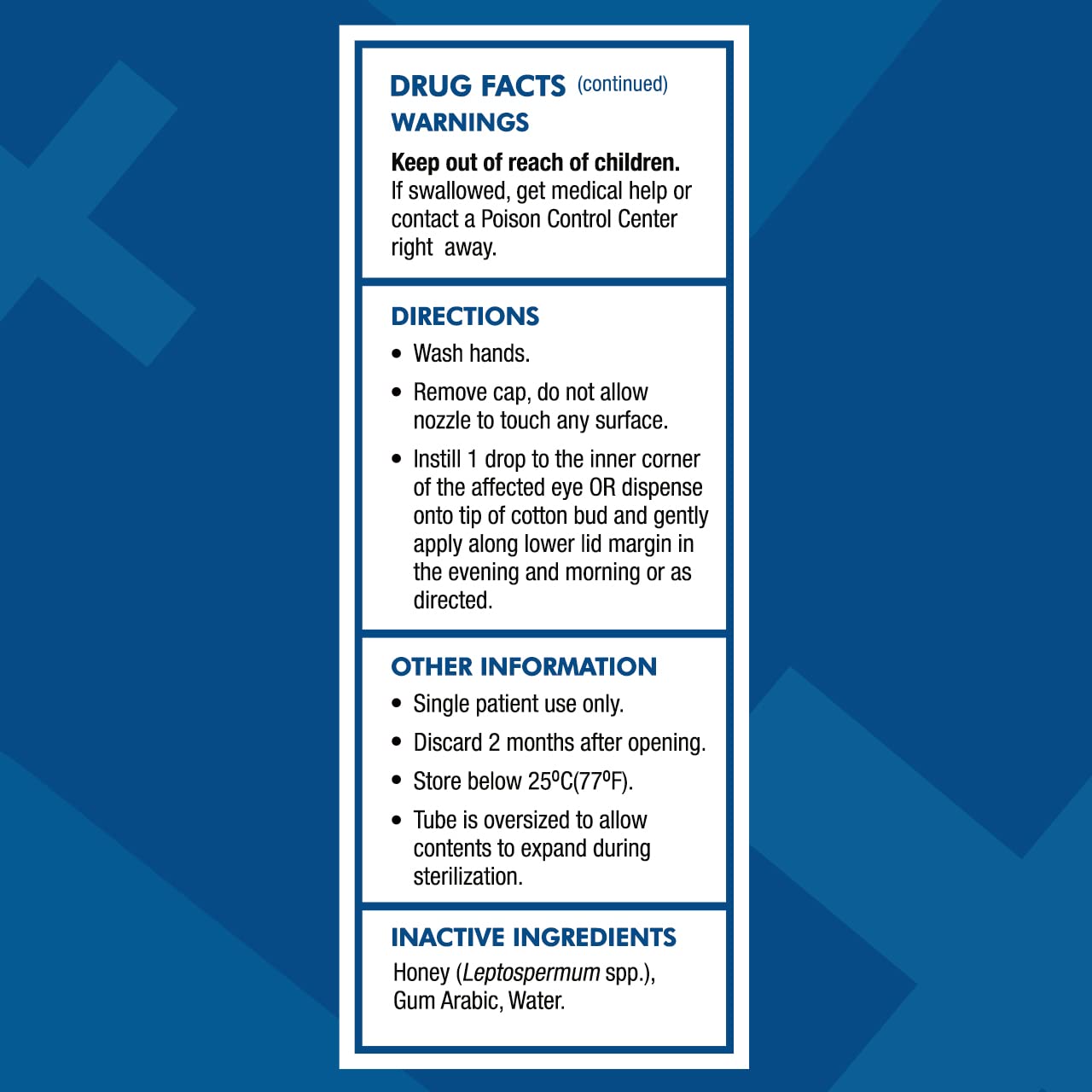 Optimel Manuka Dry Eye Drops 10mL