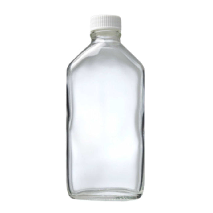 MEDICINE BOTTLES Disposable Flats Clear 200mL 20 Pack