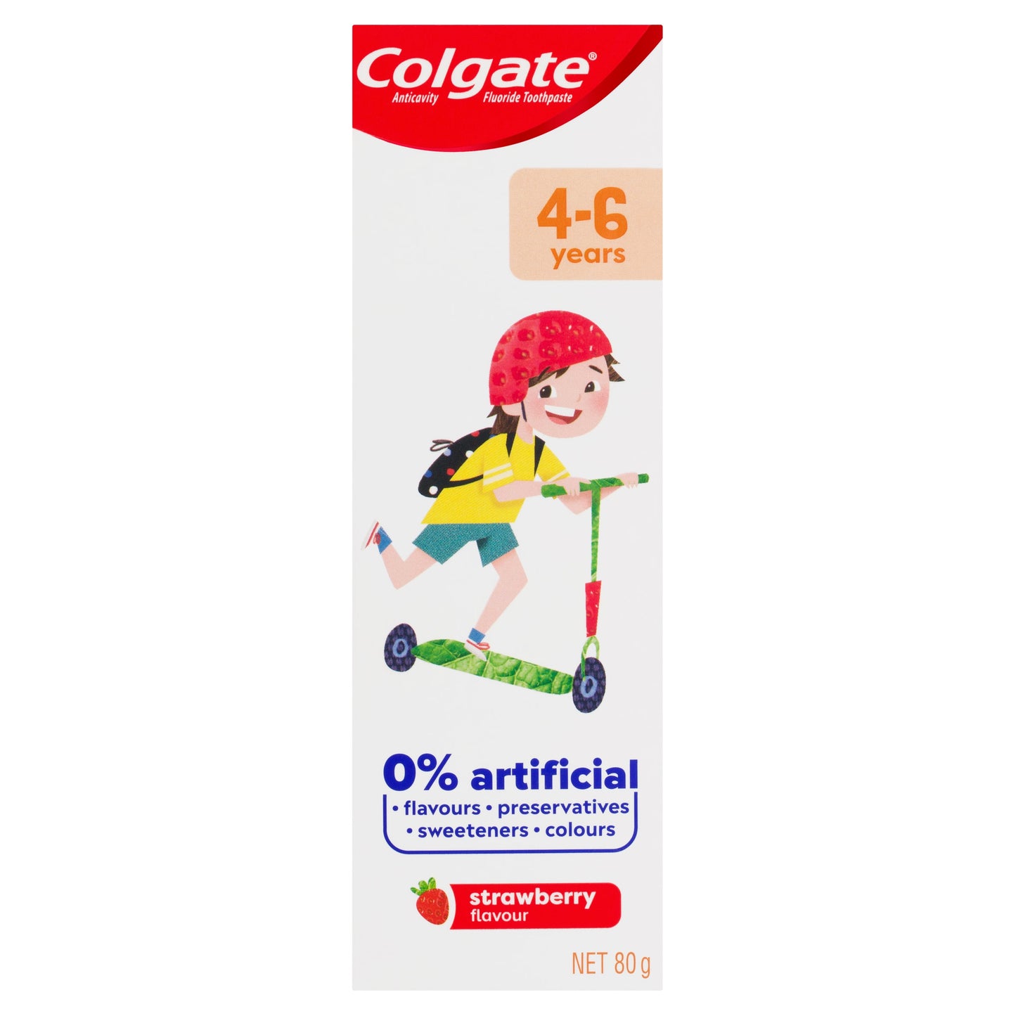 Colgate Kids Anticavity Fluoride Toothpaste 4-6 Years Strawberry Flavour 80g