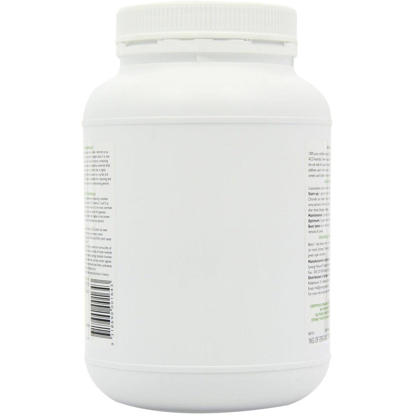 Synergy Natural Organic Chlorella Powder 1kg