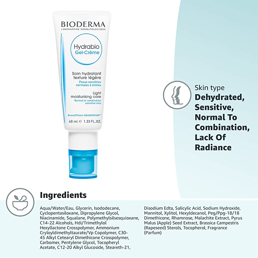 Bioderma Hydrabio Gel Crème Light Moisturising Care 40ml