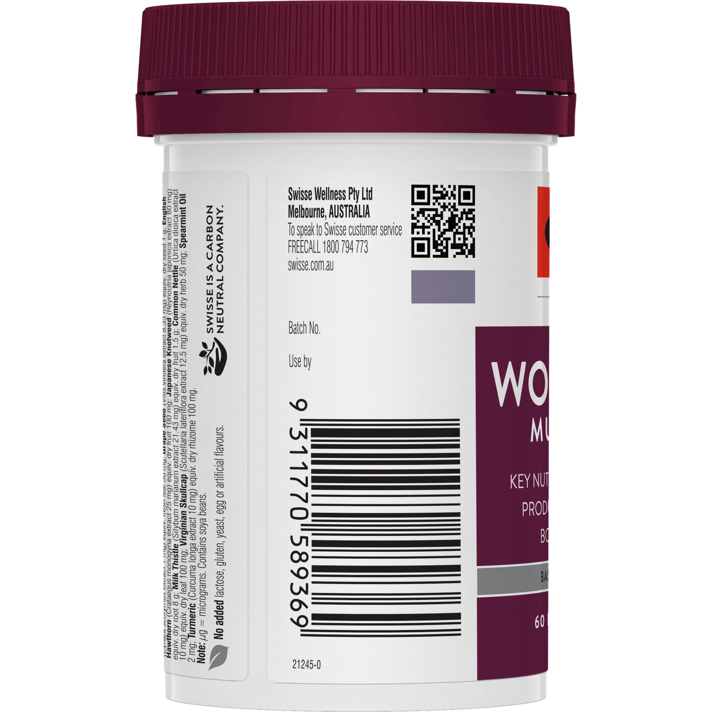 Swisse Women's Ultivite 65+ Multivitamin 60 Tablets