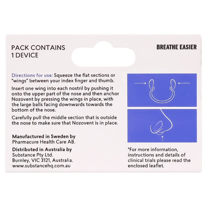 Nozovent Anti-Snoring (Medium)