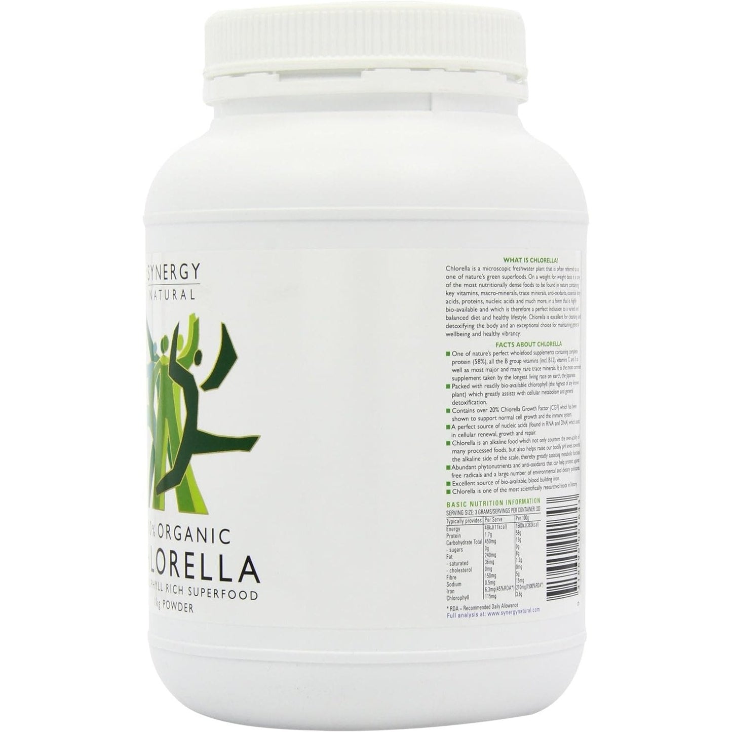 Synergy Natural Organic Chlorella Powder 1kg