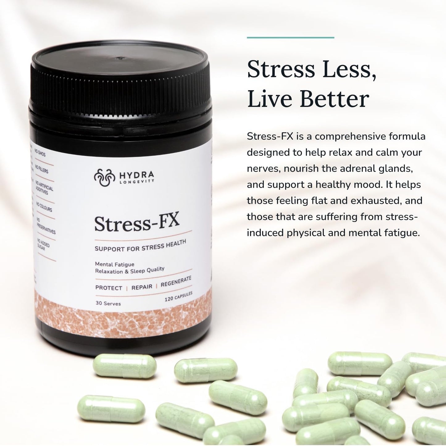 Hydra Longevity Stress-FX 120c