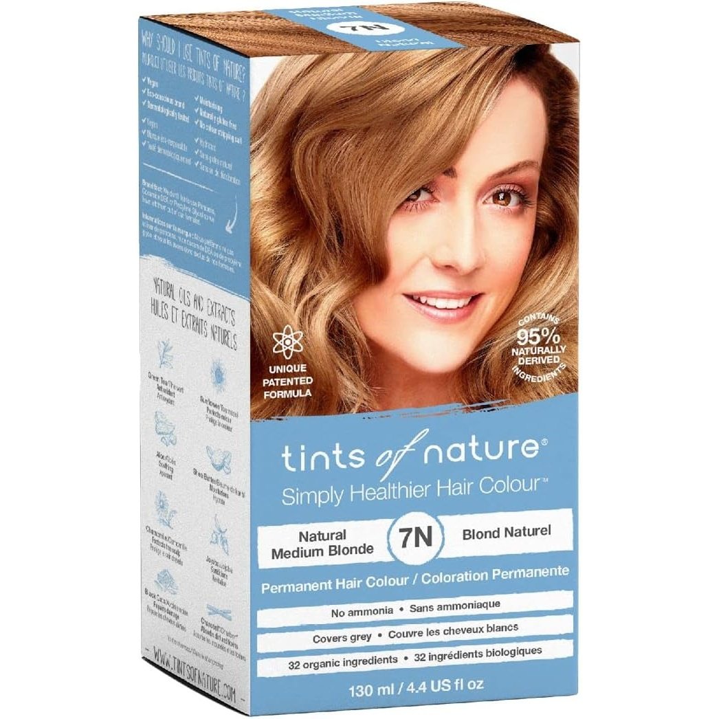 Tints of Nature Permanent Hair Colour 7N (Natural Medium Blonde)