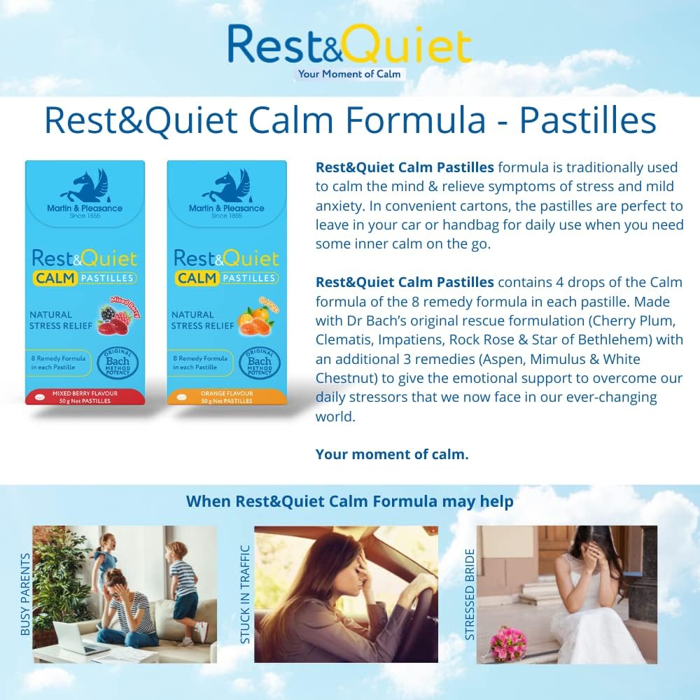 Martin & Pleasance Rest & Quiet Calm Pastilles Orange 50g