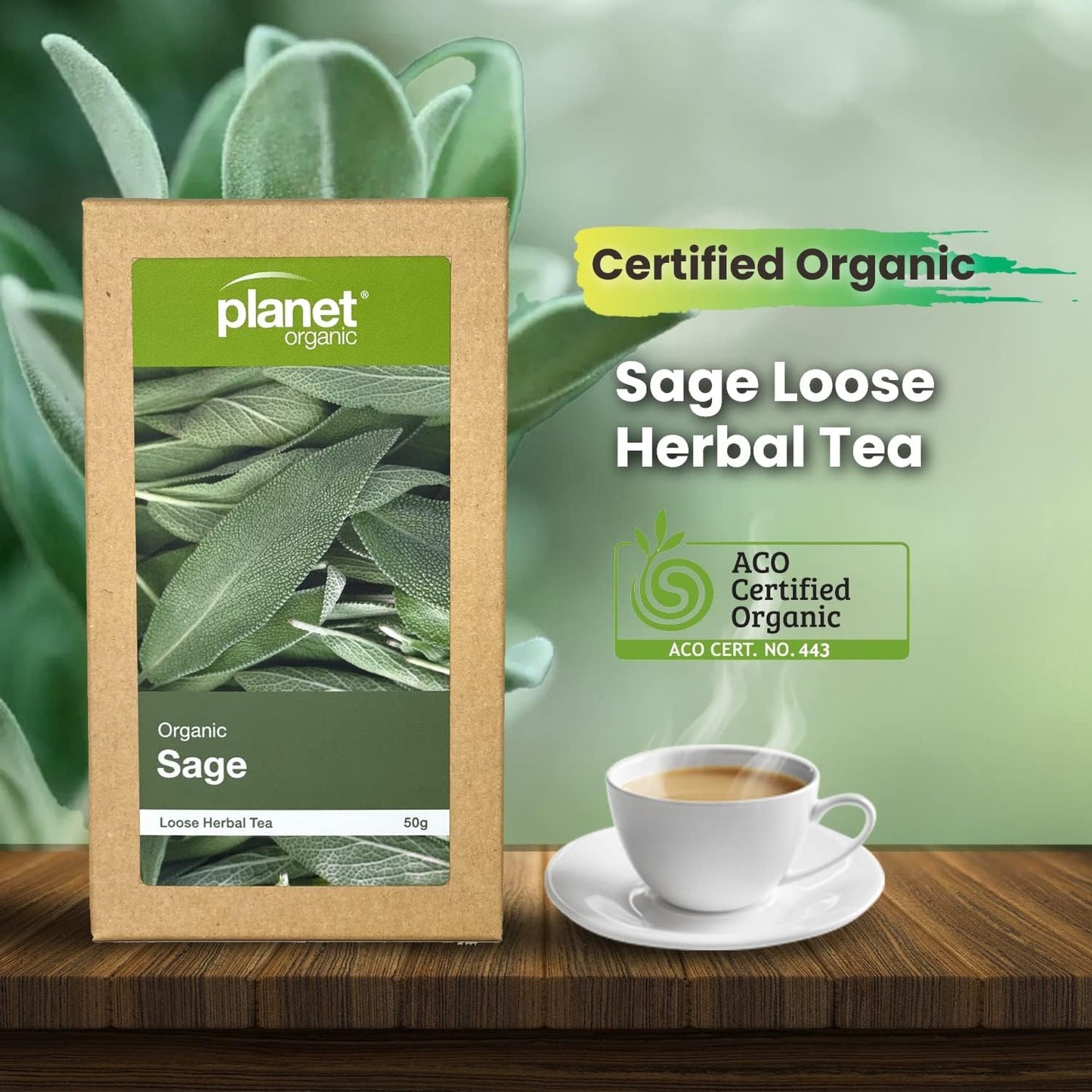 Planet Organic Organic Sage Loose Leaf Tea 50g