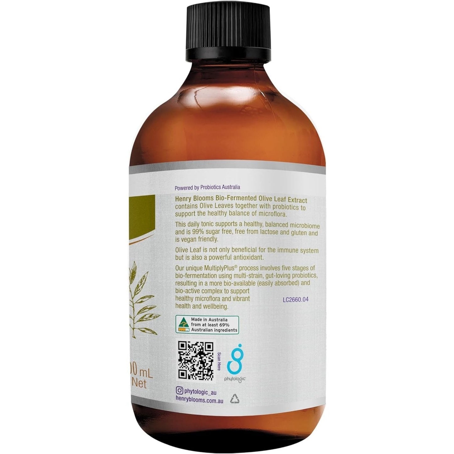 Henry Blooms Bio-Fermented Olive Leaf Extract 500ml