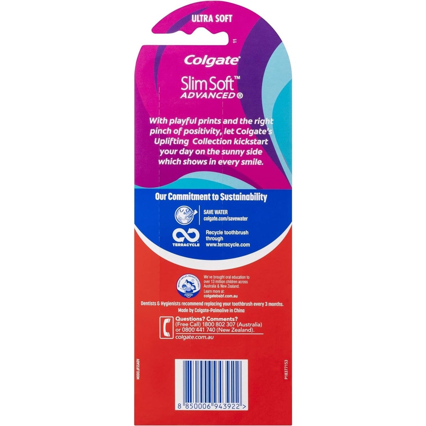 Colgate Advanced ToothBrush Slim Soft 3pk