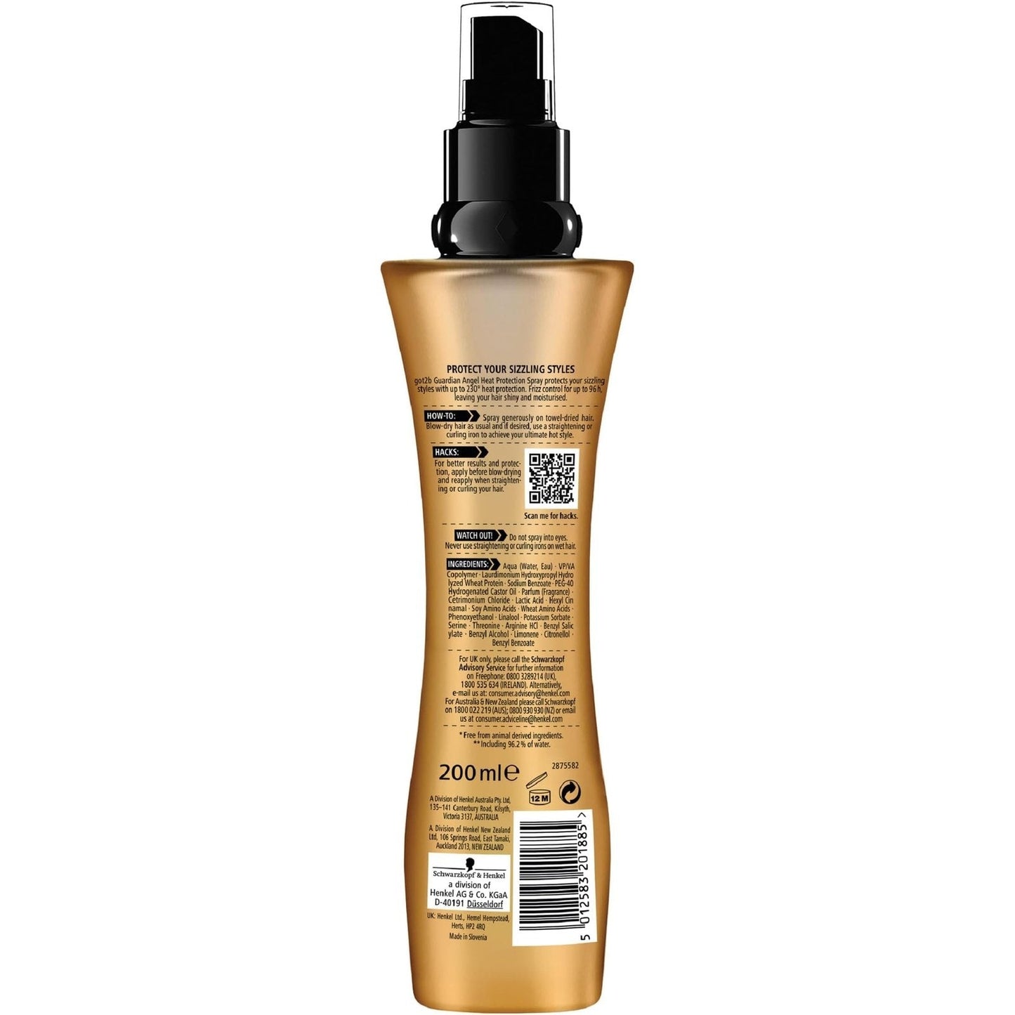 Schwarzkopf got2b Guardian Angel Heat Spray 200ml