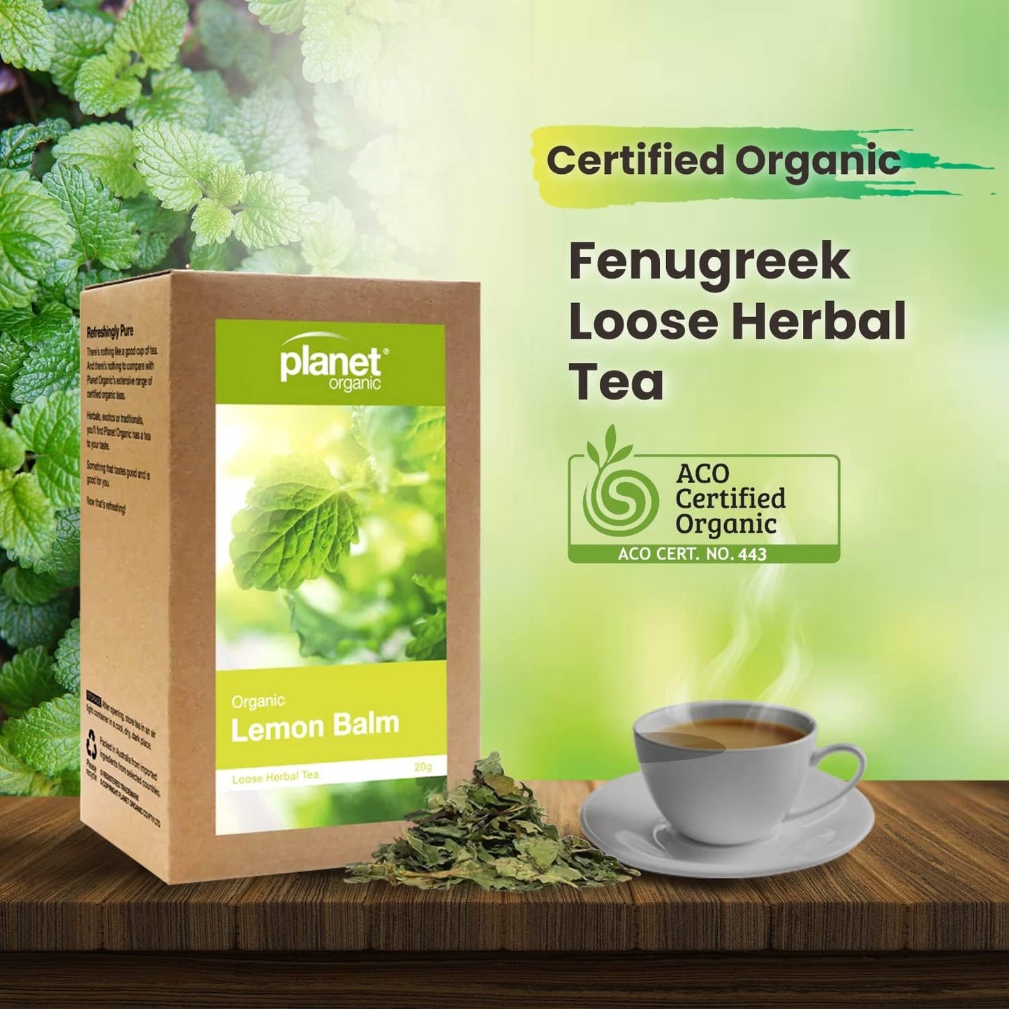 Planet Organic Organic Lemon Balm Loose Leaf Tea 20g
