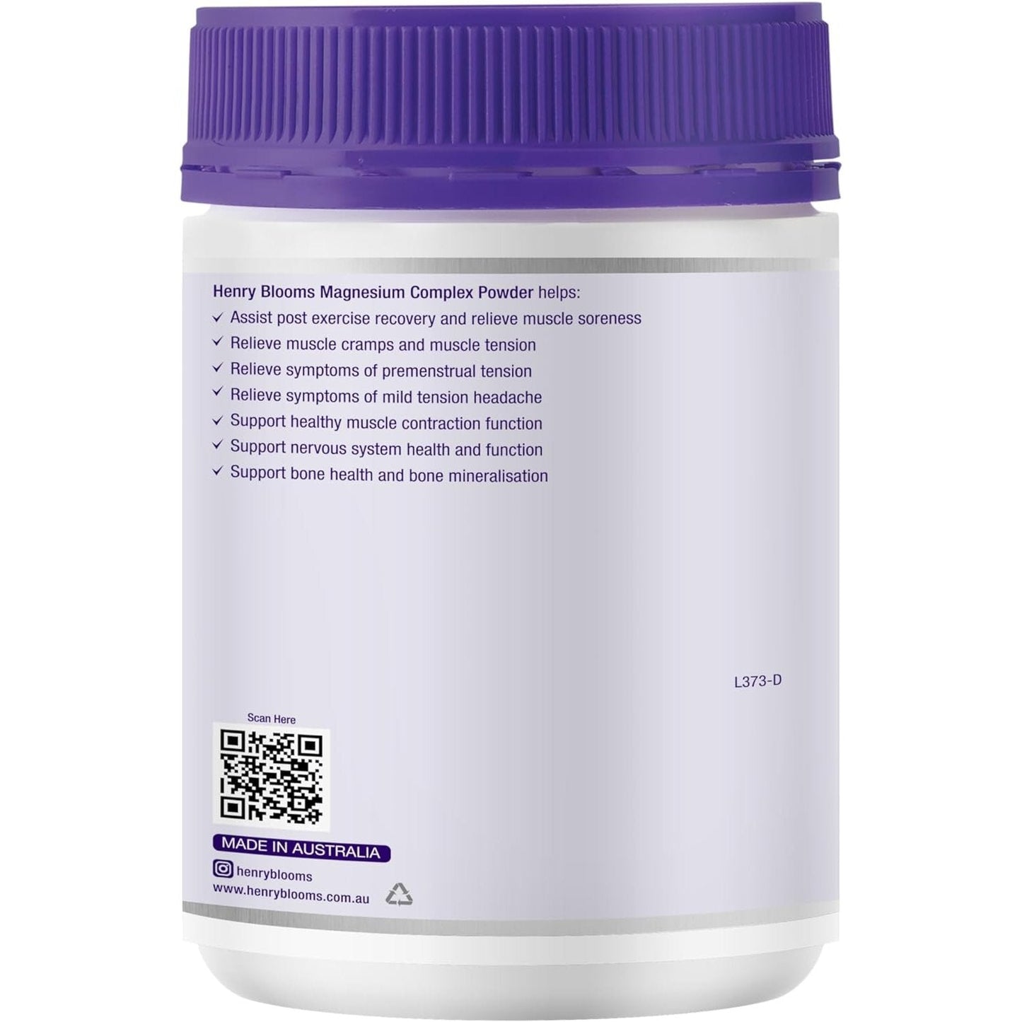 Henry Blooms Magnesium Complex Oral Powder 400g