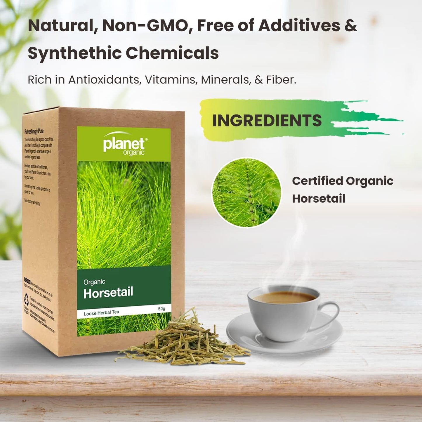 Planet Organic Organic Horsetail Loose Leaf Tea 50g