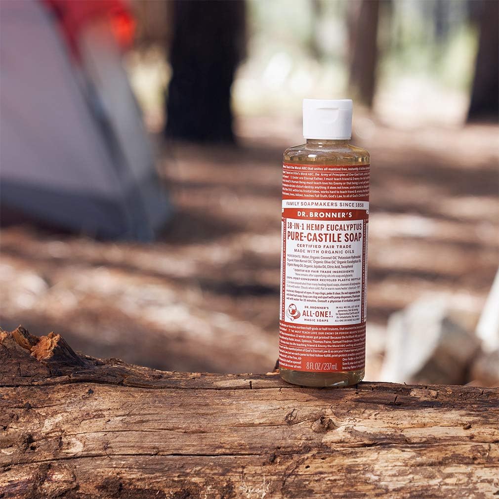 Dr. Bronner's Pure-Castile Soap Liquid (Hemp 18-in-1) Eucalyptus 473ml