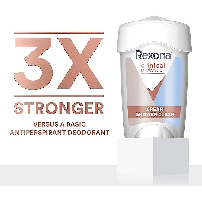 Rexona for Women Clinical Protection Antiperspirant Deodorant Shower Clean 45ml